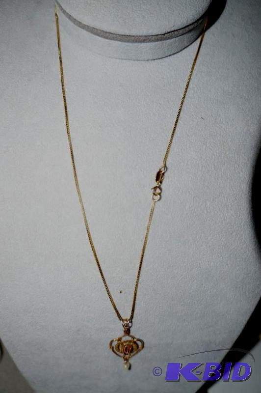 10 Karat Gold Chain with Pendant 2.3 Grams