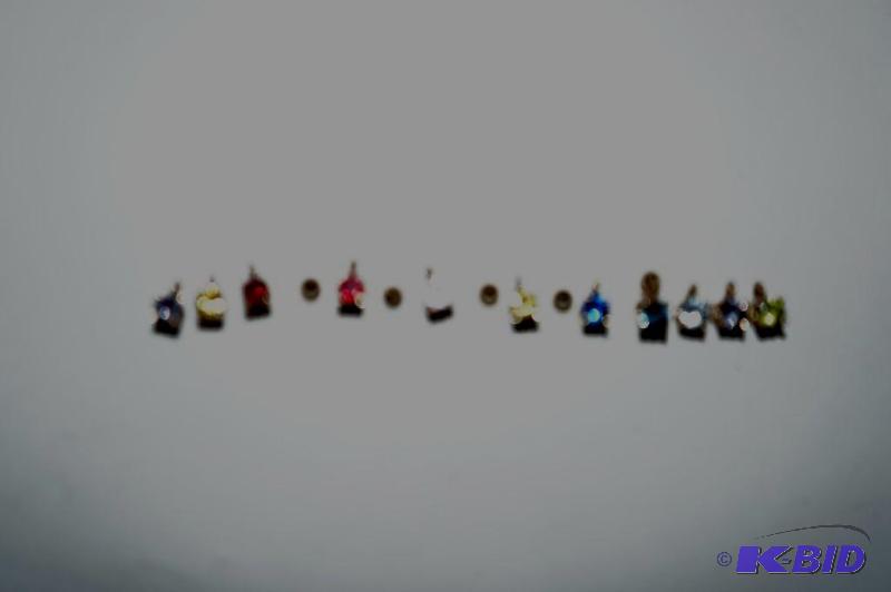 14 Karat Gold Assorted Simulated Birthstone Pendants 3.9 Grams