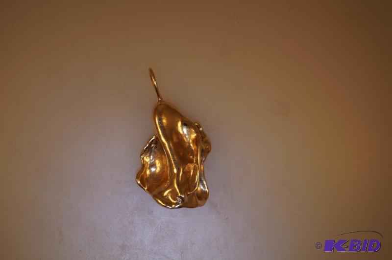 14 Karat Gold Nugget Pendant 8.0 Grams