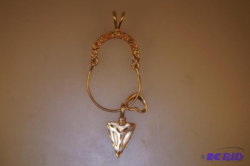 14 Karat Gold Charm Holder & Charms