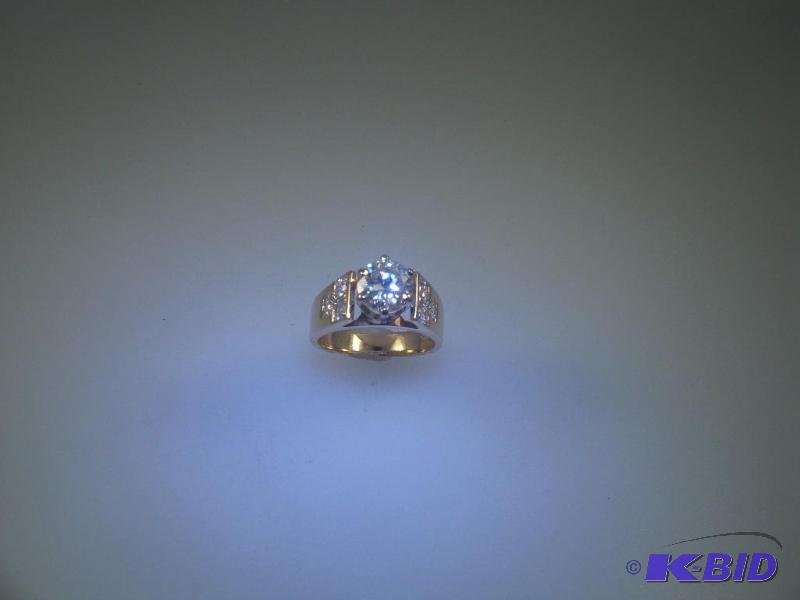 14 Karat Gold 7 Diamond 1.30 Carat Diamond Ring