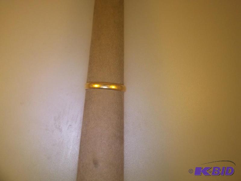 14 Karat Gold Plain Band 1.5 Grams