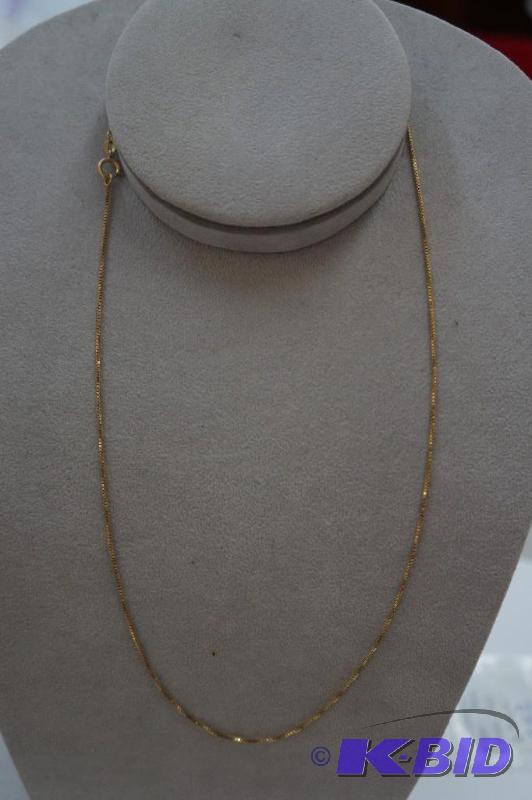 14 Karat Gold Box Link 20 2.4 Grams