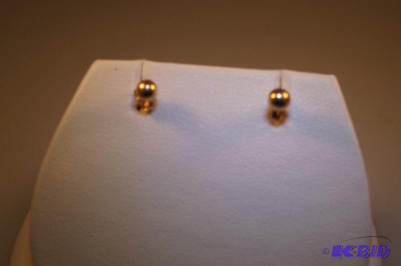 14 Karat Gold Ball Earrings