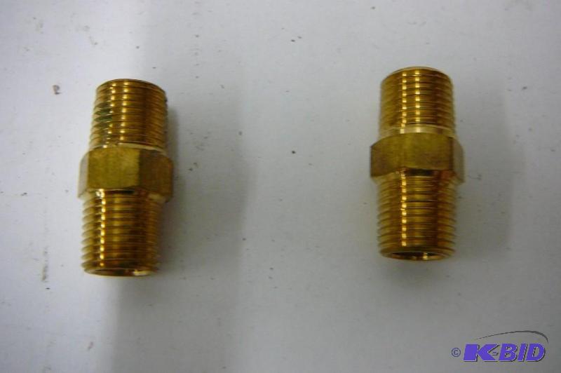 BR HEX NIPPLES 18 BRASS 70 COUNT...
