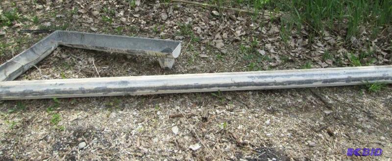 Heavy thick antique round downspout...