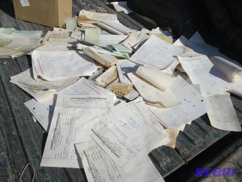 Lot of old invoices from various bu...
