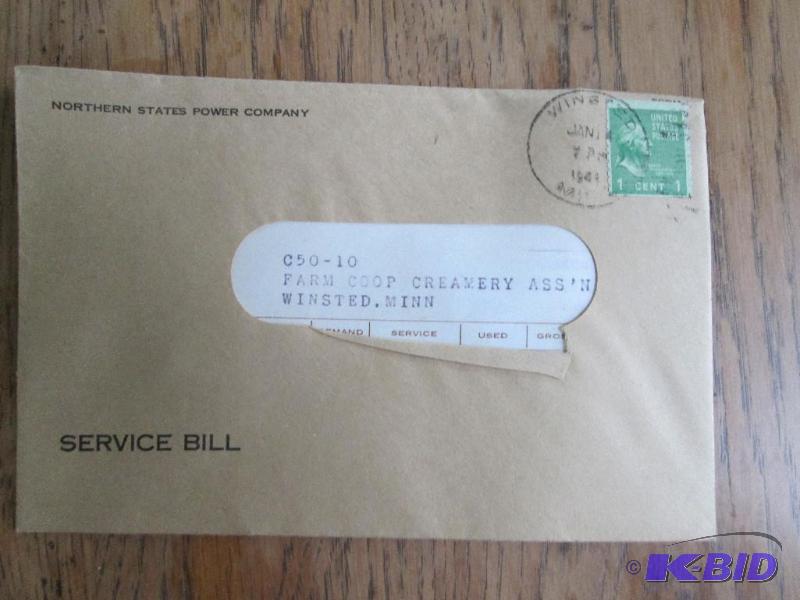 Canceled stamp on envelope...
