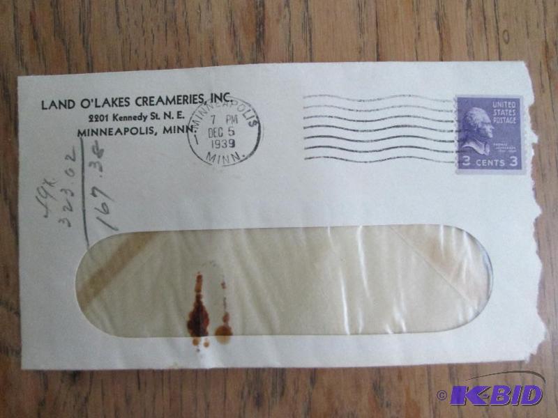 Canceled stamp on envelope...