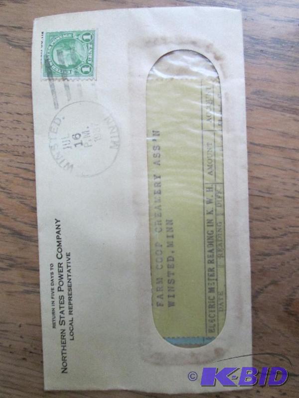 Canceled stamp on envelope...