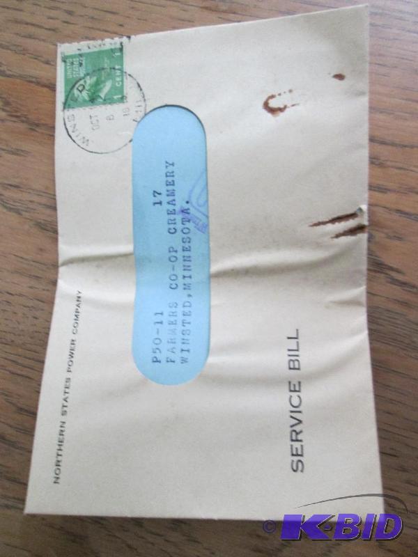 Canceled stamp on envelope...