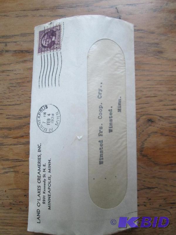 Canceled stamp on envelope...