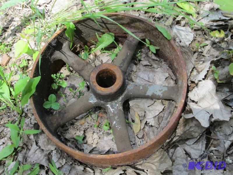 Antique iron wheel...