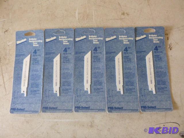 5 Disston Bi-Metal Reciprocating 4&...