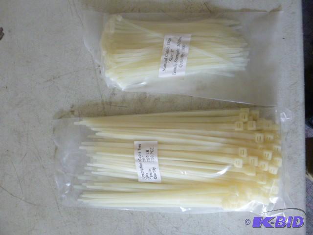 2 Bags of Cable Ties 100 per bag - ...