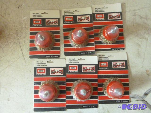 6 Hawk Wire Brushes...