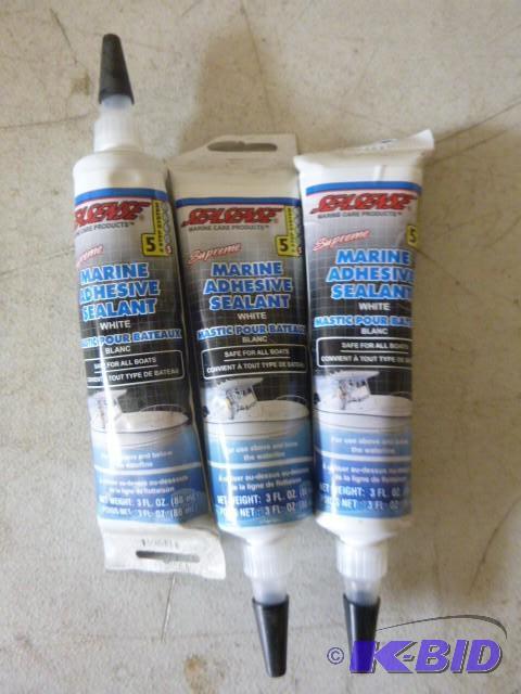 3 Tubes of Seasense White Marine Ad...