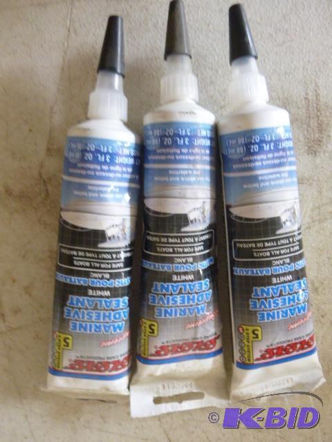 3 Tubes of Seasense White Marine Ad...
