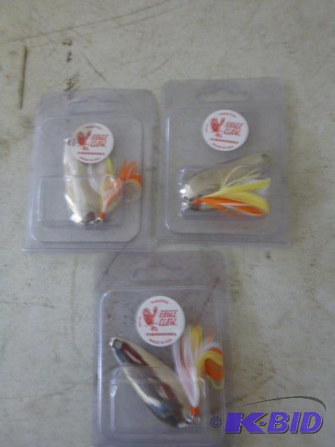3 Eagle Claw Fishing Spoons...