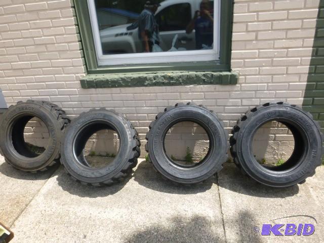 4 Road Guider Skid Steer Tires Supe...