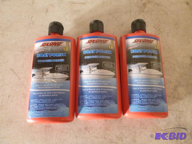 3 Bottles of Seasense Boat Polish...