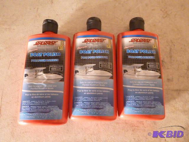 3 Bottles of Seasense Boat Polish...