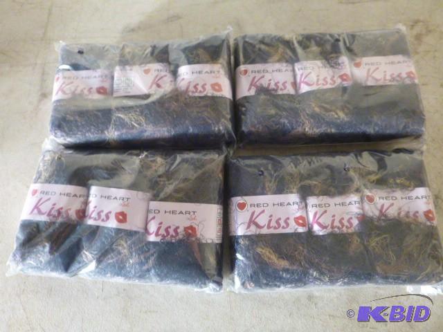 4 Packs of Red Heart Kiss Nylon Hai...