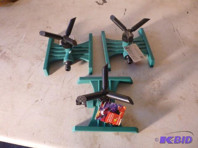 3 Plastic Water Sprinklers...