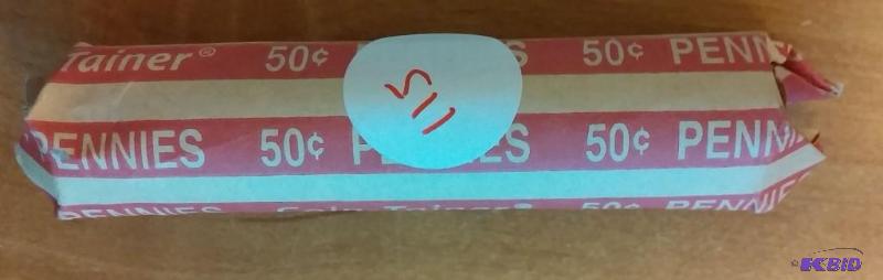 lot 115 image: ROLL OF WHEAT PENNIES DATES VARY FR...