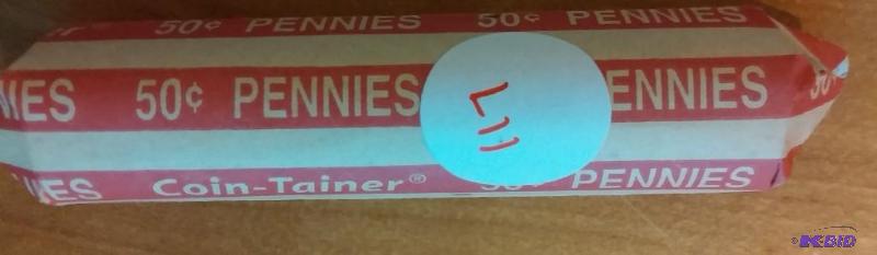 lot 117 image: ROLL OF WHEAT PENNIES DATES VARY FR...