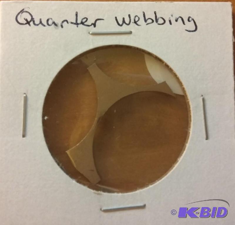 lot 12 image: US MINT QUARTER WEBBING...