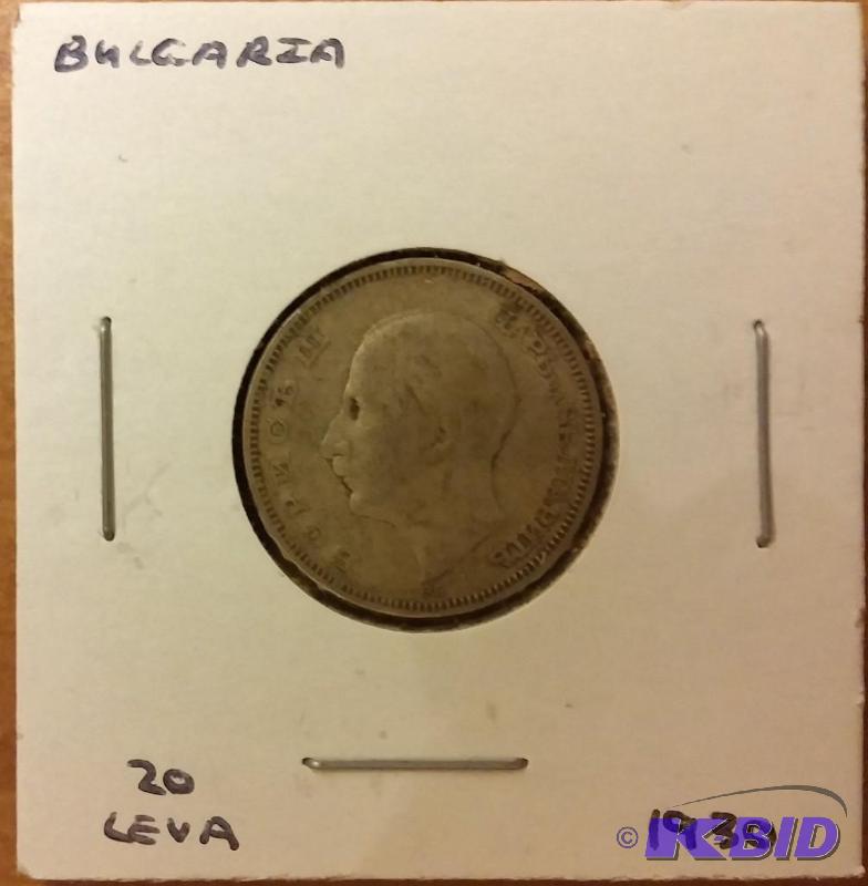 lot 51 image: 1930 20 LEVA BUCCARIA SILVER COIN...