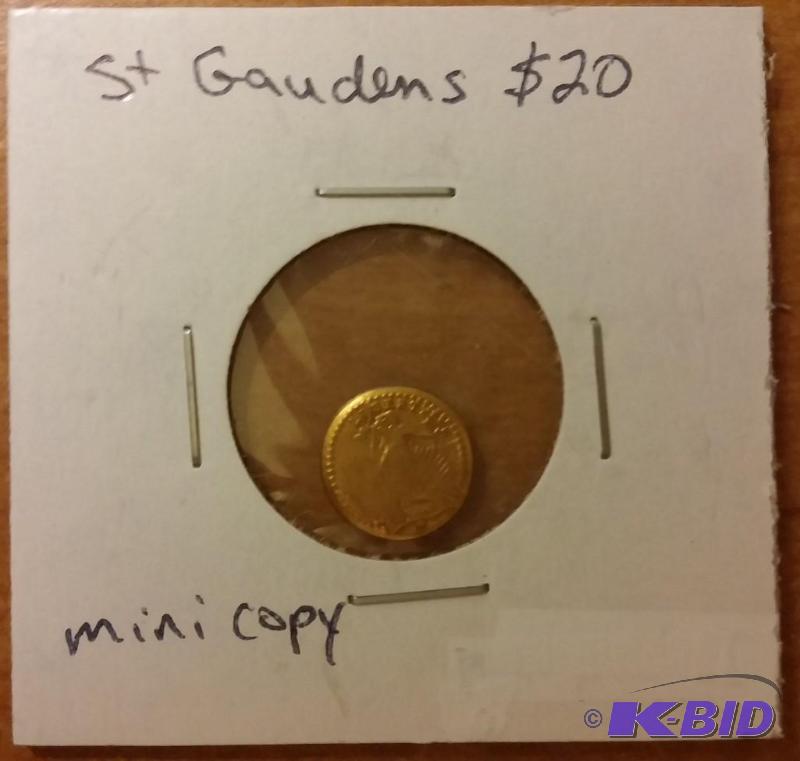 lot 60 image: MINI ST GAUDENS GOLD $20 COPY...