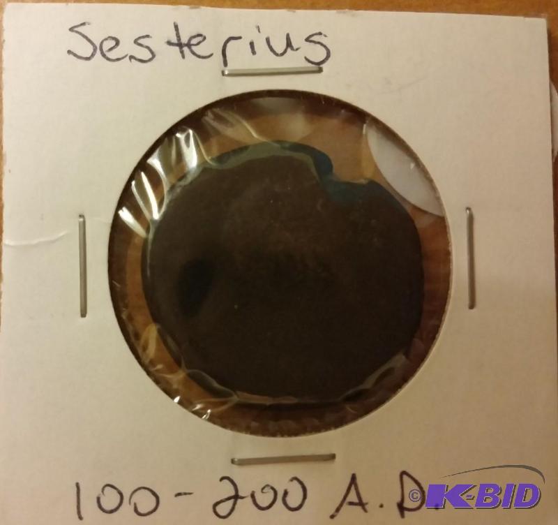 lot 70 image: ANCIENT ROMAN COIN SESTERIUS 100-20...