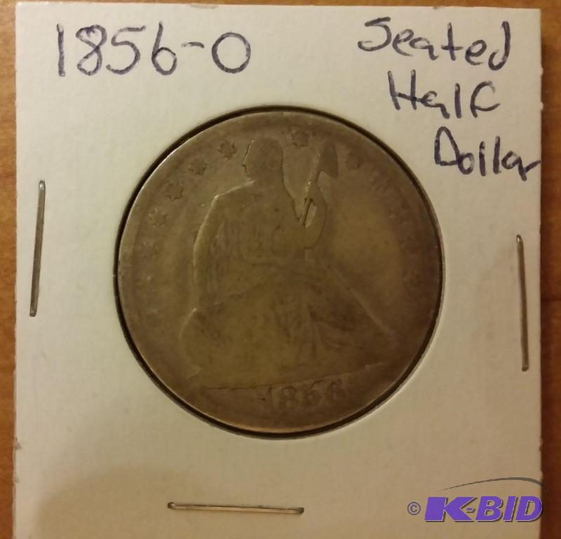 lot 74 image: 1856-O SEATED HALF DOLLAR SILVER HA...
