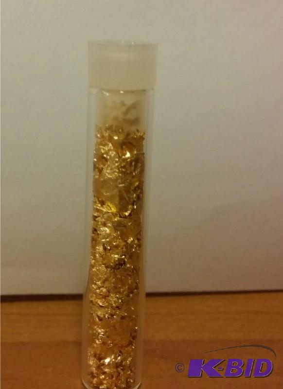 VIAL OF GOLD FLAKES...