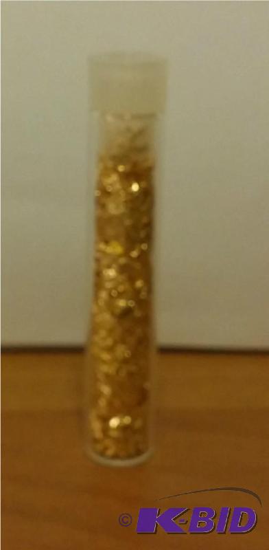 VIAL OF GOLD FLAKES...