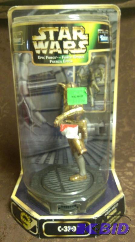 lot 54 image: Star Wars Epic Force C-3PO Tri-Ling...