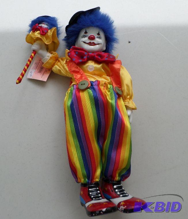 Musical Clown China doll, great sha...