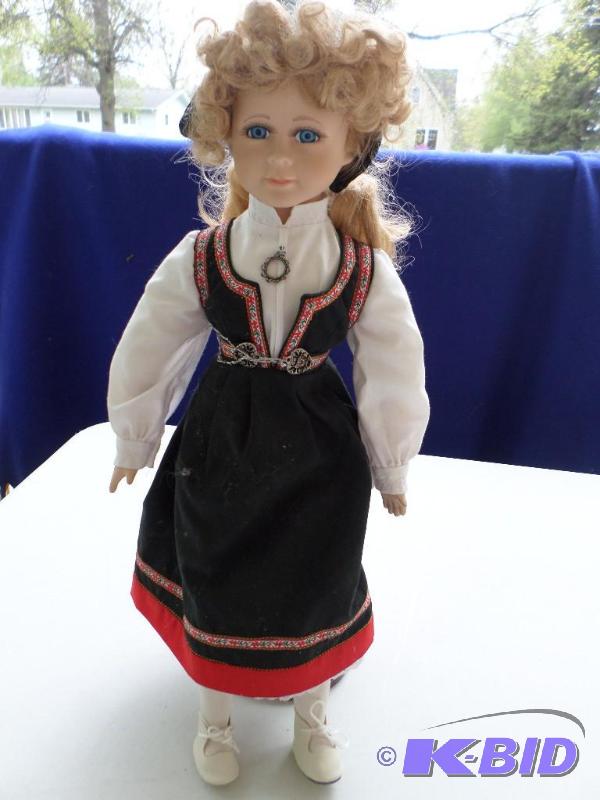 Scottish dressed china doll...