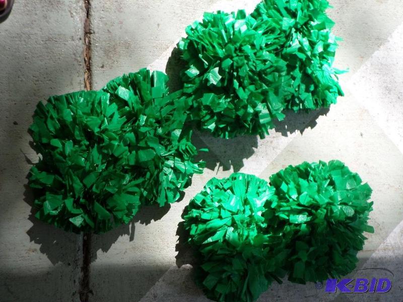 6 inch small green mini poms, great...