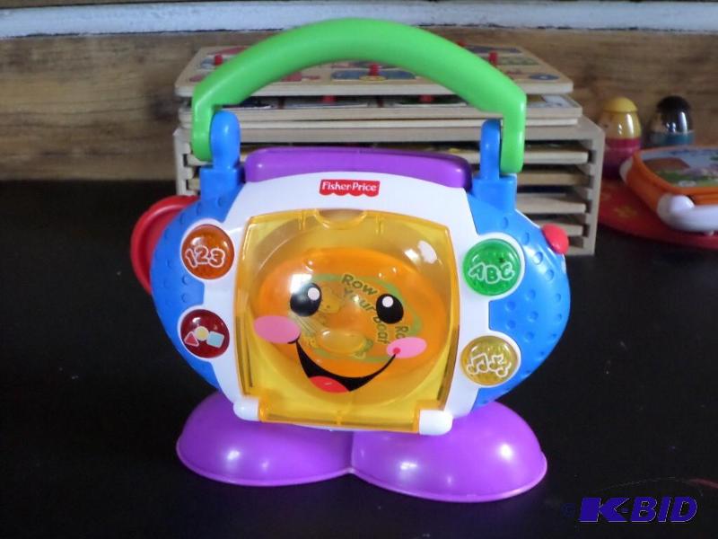 Fisher Price cd player. When you pu...