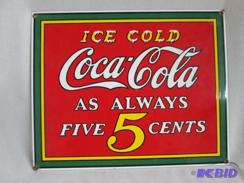 Coca-Cola Porcelain Advertising Sign