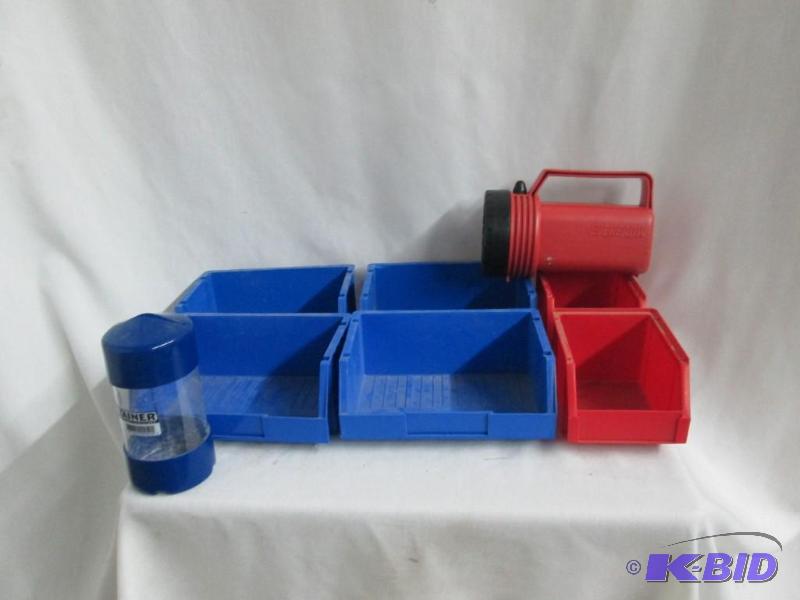 Containers and a Flashlight