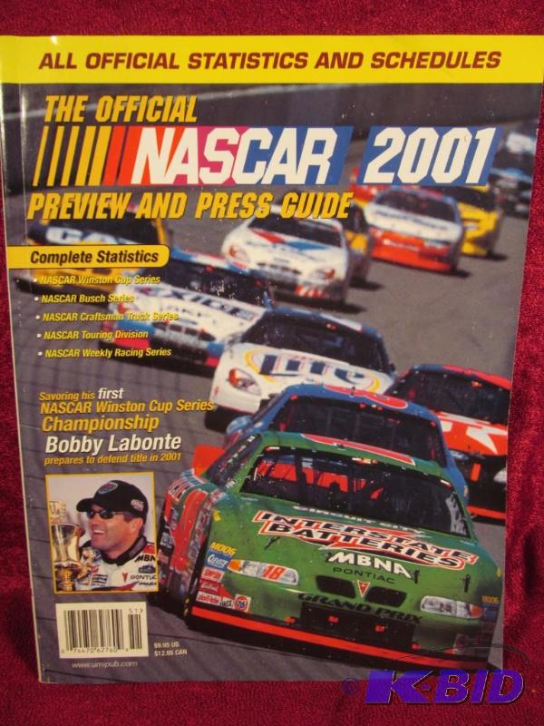 lot 20 image: The official NASCAR 2001 Preview and Press Guide