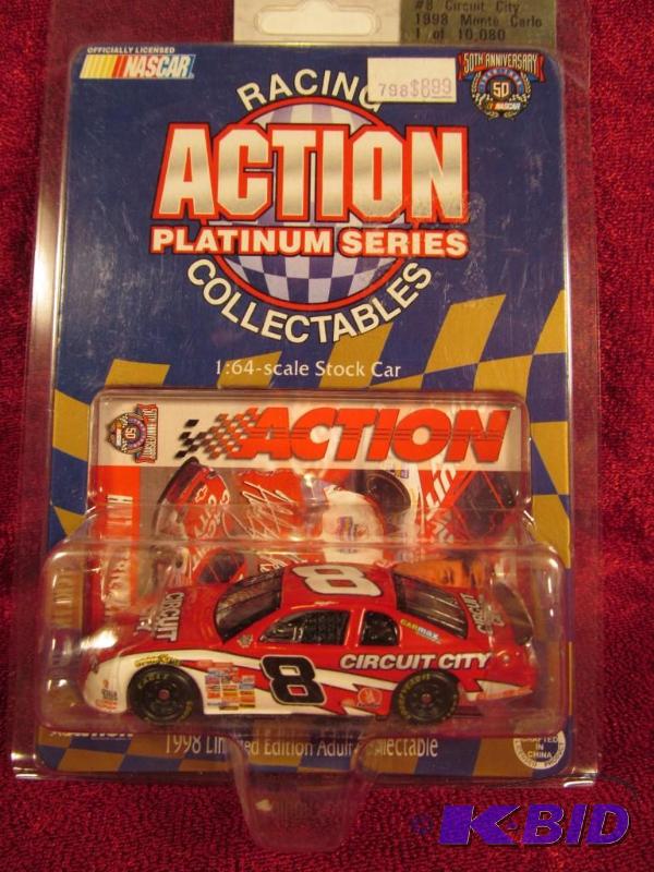 lot 28 image: 1998 Action Racing Collectables Hut Stricklin #8 Circuit City Monte Carlo 164 scale NASCAR