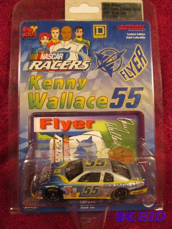 lot 29 image: 1999 Action Racing Collectables Kenny Wallace #55 Square D  NASCAR Racers Monte Carlo 164 scale