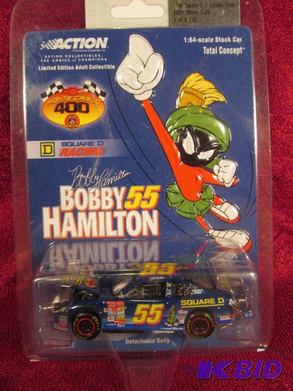 lot 30 image: 2001 Action Racing Bobby Hamilton #55 Square D  Looney Tunes Monte Carlo 164 scale NASCAR