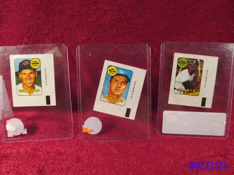 lot 37 image: Lot of 3 1969 Topps Decals
