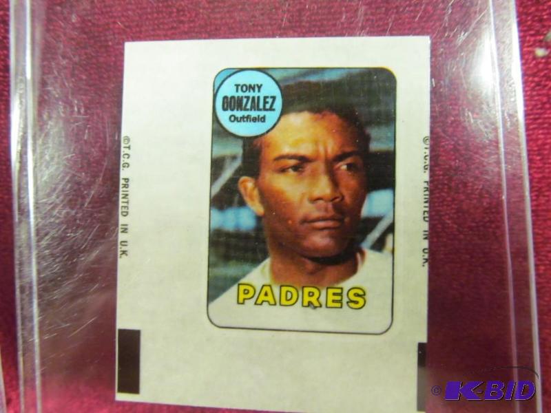 lot 38 image: Lot of 3 1969 Topps Decals